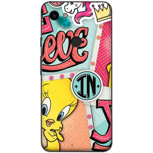 Looney Tunes Tweety Bird Believe In Yourself Google Pixel 3a XL Skin